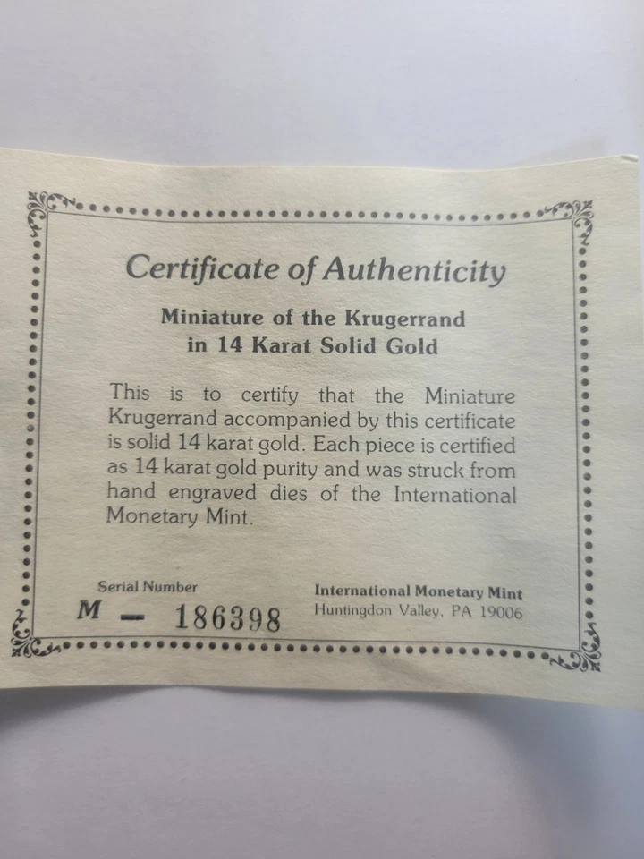 Mini serie Krugerrand oro 14k #M-186398 Foto 2 de 4