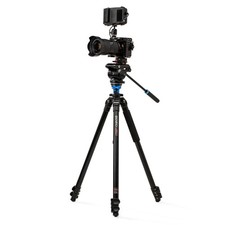 BENRO A2573FS4PRO Pro Kit Tripod Mono Tube Aluminum and S4PRO Fluid Video Head