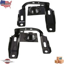 Fits 1998-2000 Ford Ranger Front Bumper Brackets Reinforcement Steel Black 2pc