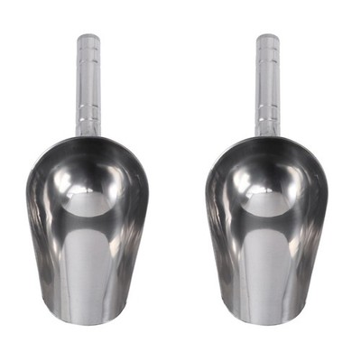 2 Pack Dog Food Spoon Stainless Steel Scooper Cat Dry Feeders for Large Dogs