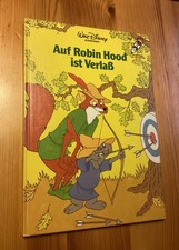 RAR‼️🤩Vintage‼️Disney🤩KinderBuch von 1981 🤩Auf Robin Hood ist Verlass🤩SELTEN