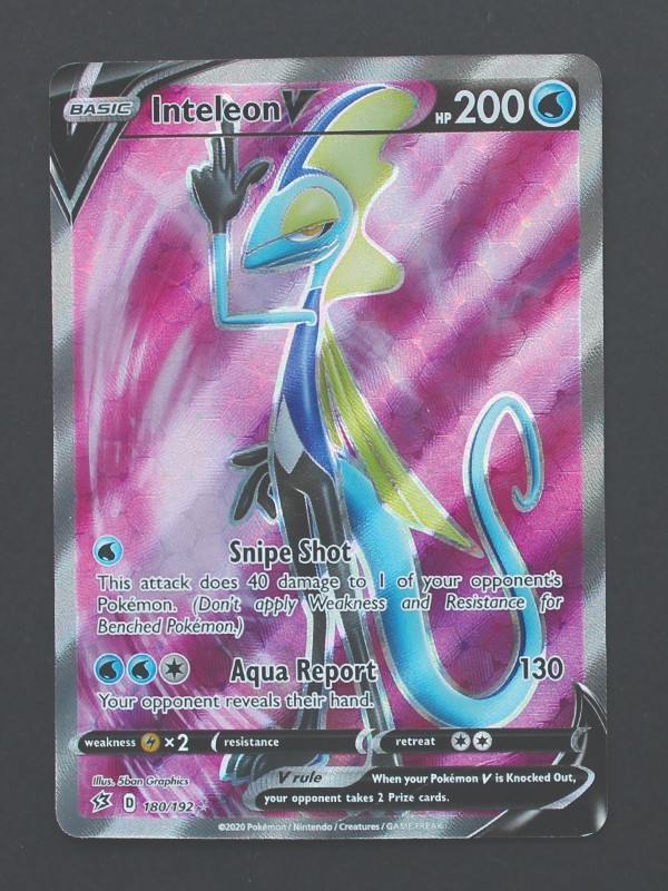 Inteleon V 180/192 - Rebel Clash Pokemon TCG - NM