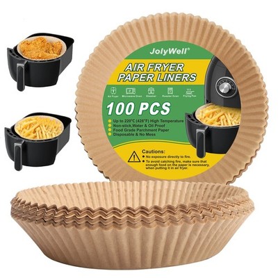 Air Fryer Paper Liner, Unbleached & Biodegradable Material, Disposable Non-st...