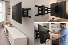 PERLESMITH PSLFK1 Full Motion TV Wall Mount 37  75  132lb VESA 600x400