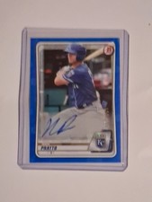 Nick Pratto 2020 Bowman Prospects Blue Auto /150 #PA-NP Autograph Royals