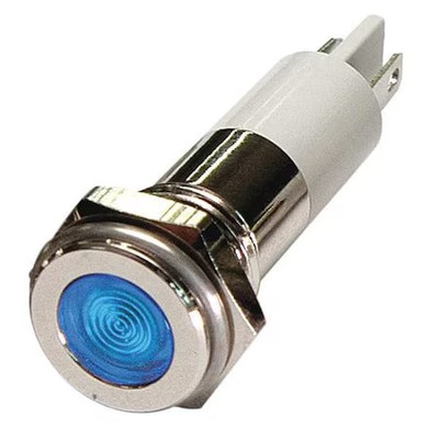 Flat Indicator Light, Blue, 120Vac,  24M107