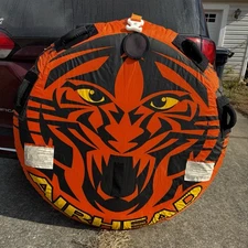 AIRHEAD Tiger Float Inflatable Ride-On Raft Holds Air Tested Boating Clemson 50”
