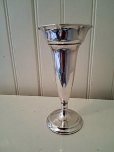 Fine Old Norwegian 830s Silver Trumpet Vase Maagnus Aase