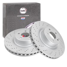 2x ABS BREMSSCHEIBEN 345mm GELOCHT VORNE passend für MERCEDES S-KLASSE | 17360