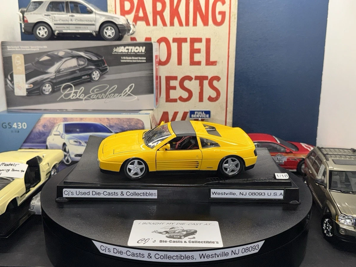 Maisto 1/18 Scale Ferrari 348tb In Giallo “Fly” Yellow *LOOSE* C.R. 9/10