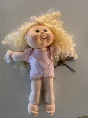 Cabbage Patch Kids. - Long Blond Hair, Pink Sparkly Dress, Brown Eyes, Signed