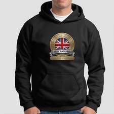 Unite The Kingdom British Patriot Printed Hoodie -Unity & Pride UK Pullover Gift
