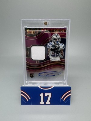 Ceedee Lamb 2020. Select Purple Rookie Patch Auto 06/49 Card #RSM-CDL