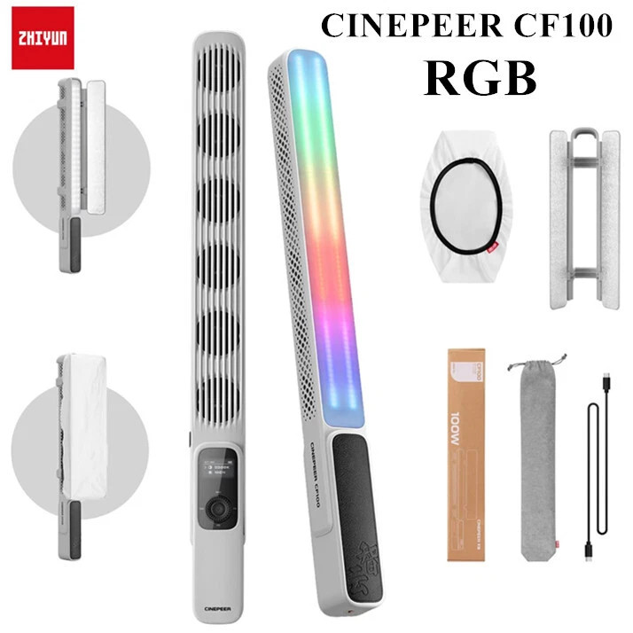 ZHIYUN CINEPEER CF100 Combo 100W RGB LED Video Light Wand Portable Light Stick