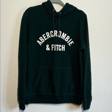Abercrombie  Fitch Hunter Green Hoodie Winter Hiking Size Large