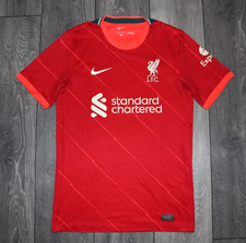 SIZE MEN'S S LIVERPOOL ANFIELD 2021 2022 HOME FOOTBALL SHIRT JERSEY NIKE RED