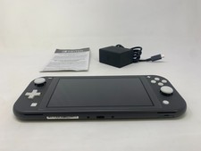   Nintendo Switch Lite Handheld System Gray with Screen Protector   