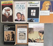 Lotto 7 libri della Biblioteca Universale Rizzoli vari generi. Vedi descrizione.