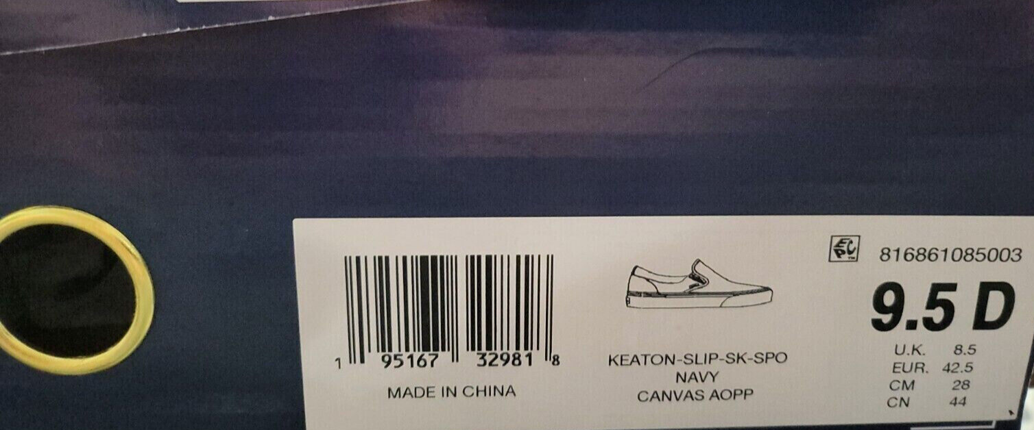 POLO RALPH LAUREN KEATON ALLOVER PONY SLIP ON SCARPE UOMO COLORE NAVY ROSSO TAGLIA 12D