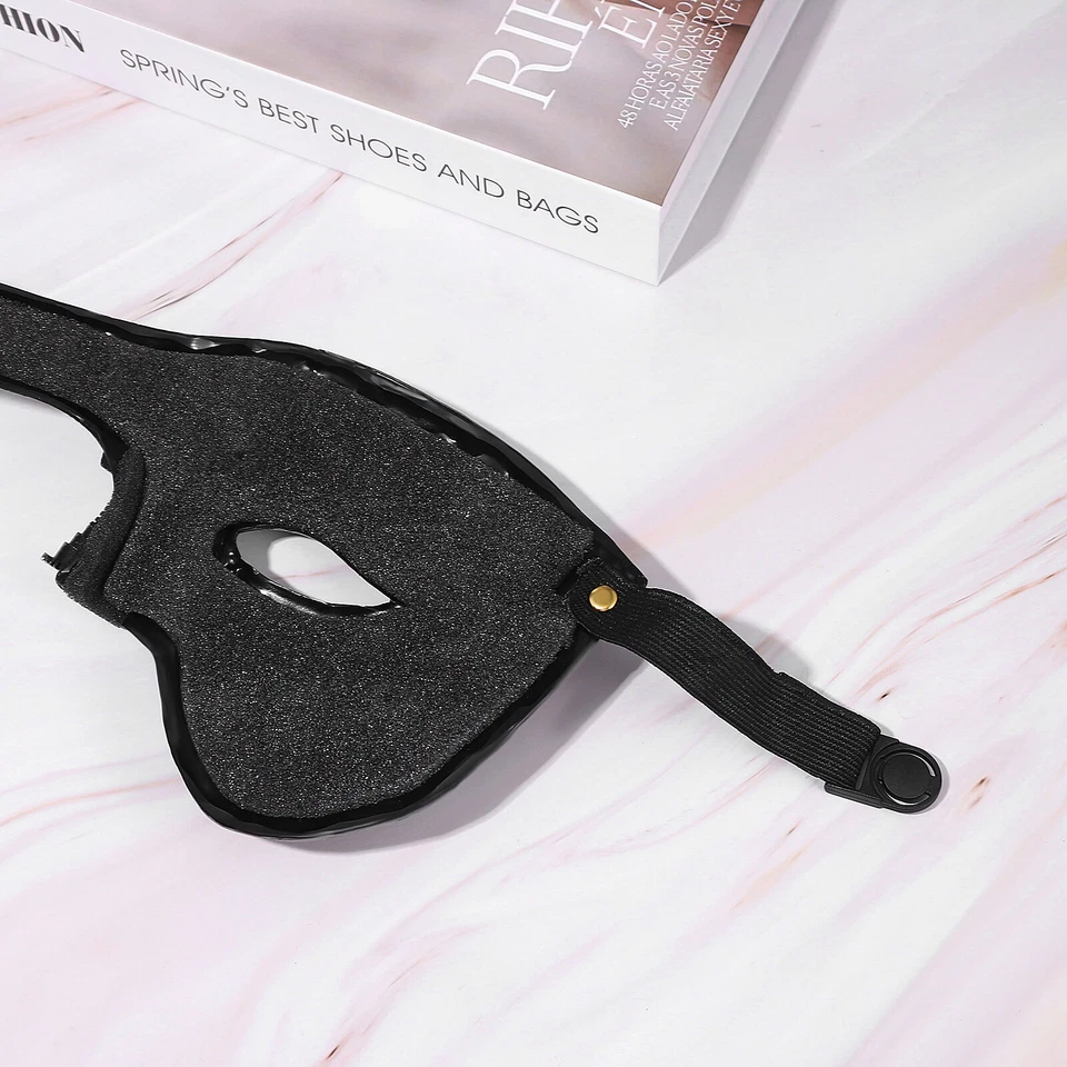 Para Hombres Genial Mascarada Steampunk Media Máscara Facial Venecia Halloween Disfraz Máscara de Baile Foto 4 de 4