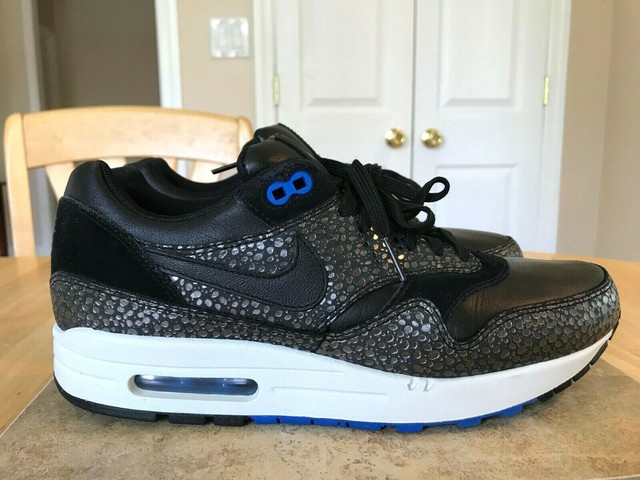Men's shoes Nike Air Max 1 Deluxe Black/Hyper Cobalt