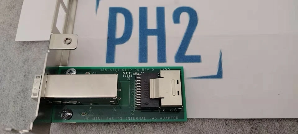 Qlogic			U55-A111-0110-00	HD Mini SAS to Internal SAS Adapter WITH BRACKET  - Image 3 of 4