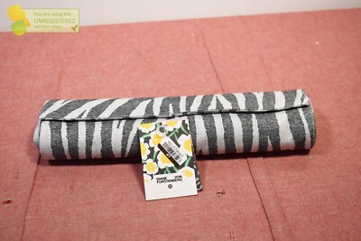 Diane Von Furstenberg Black and White Zebra Standard Table Runner 14x72''