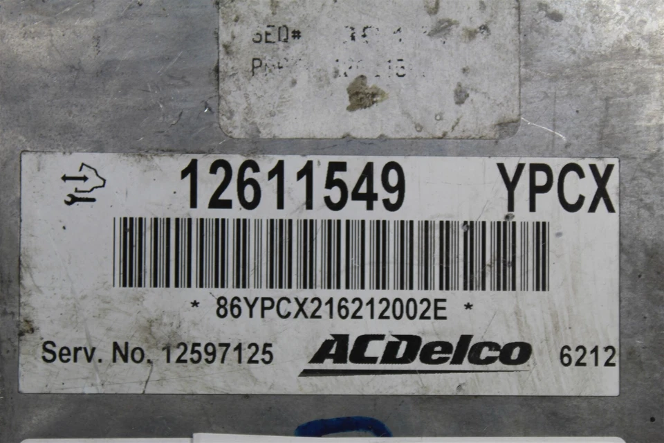 12597125 Chevrolet Cobalt 2007-2010 блок двигателя ECU ECM модуль 16D2 91 B35 - Изображение 2 из 3