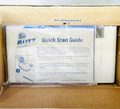 TIDE BUZZ SMACCHIATORE AD ULTRASUONI con fluido detergente Black & Decker LAVANDERIA - Foto 4 di 9