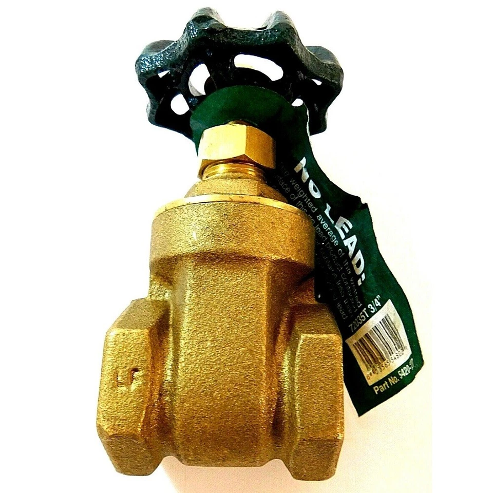 A.Y. McDonald 5420-127 3/4" x 3/4" 200 PSI Bronze Gate Valve - Image 3 of 4