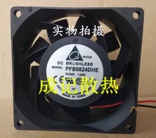 Delta PFB0824DHE 8038 DC24V 1.63A 80 80 38MM 2-Wire Cooling Fan
