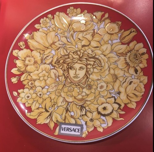 Versace piatto Medusa ORO DESSERT INSALATA LIMITED ROSENTHAL NUOVO SALDI