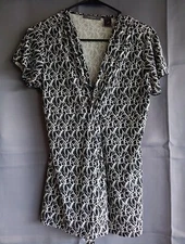 liz claiborne Medium Black And White Ladies Blouse