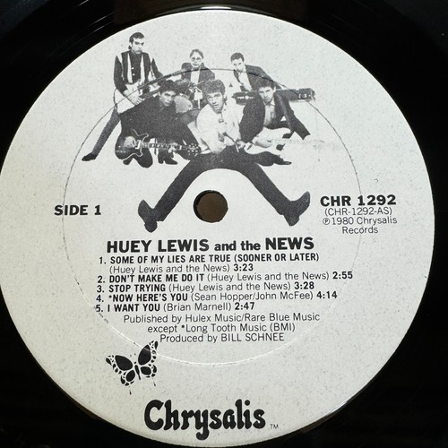 Huey Lewis and the News Vinyl Album Record LP 1980 Chrysalis CHR 1292 - Picture 6 of 8