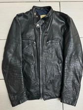 Brimaco Vintage Cafe Leather Jacket Sz Small