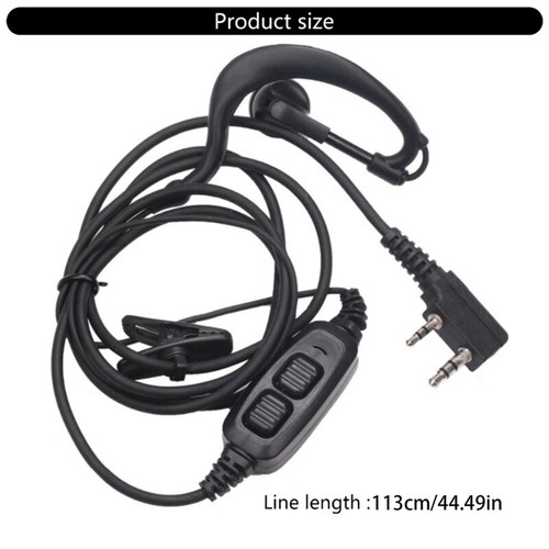 Double Push to Talk 2 Pin Plug Headsets Adapter for 82 Series Walkies Talkies - Zdjęcie 8 z 8
