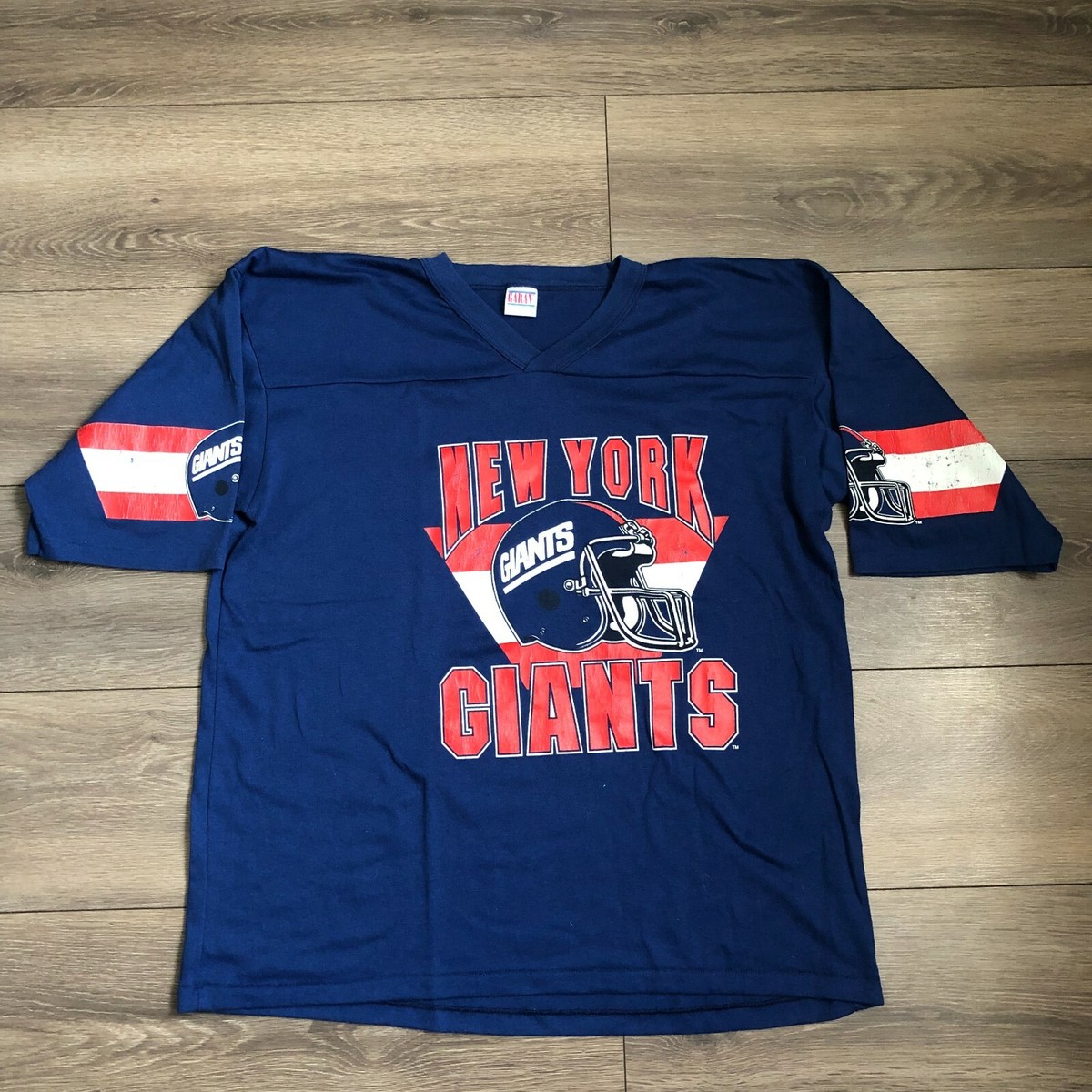 NIKE 80's ビンテージ NEW YORK GIANTS スウェットシャツ New York Giants Skyline Sweatshirt Nike Men Size XL Red Blue
