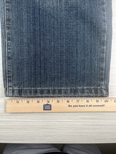Brooklyn Express Jeans Mens 38x32 Baggy Wide Leg Hip Hop 90s Y2K Distressed - Picture 11 of 13