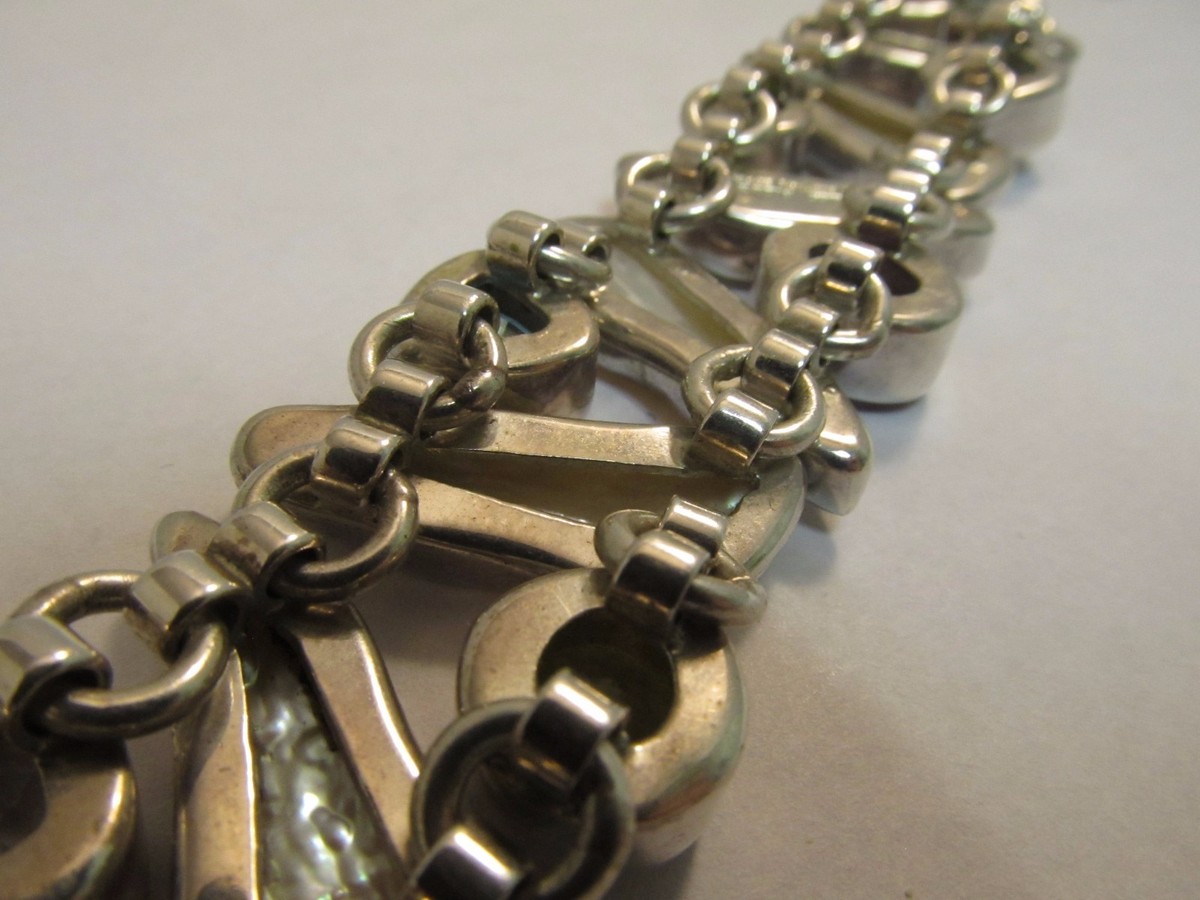Vintage Sterling Silver Charles Albert Designer Bracelet 7