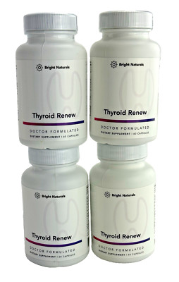 4 Pack - Bright Naturals THYROID RENEW Dietary Supplement