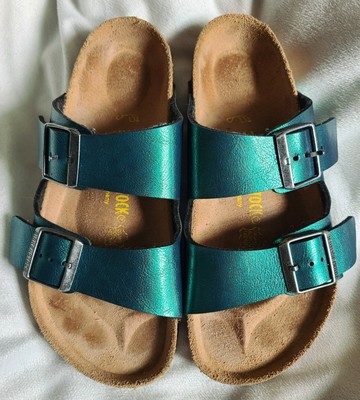 emerald green birkenstocks