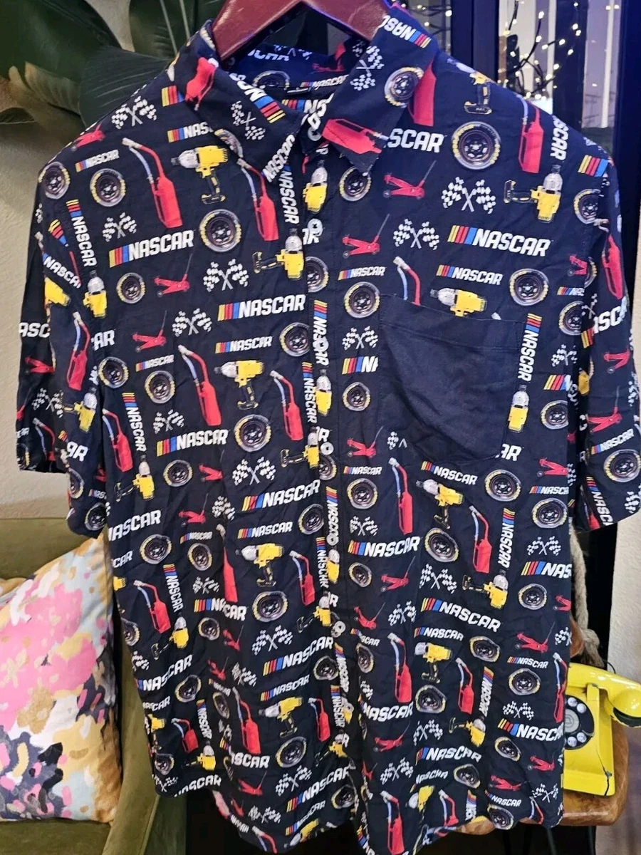 nascar button up shirts
