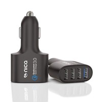 4-Port Usb Quick Charge Auto LadegeräT Kfz Ladeadapter Schnelllader