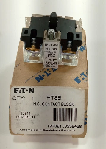 1 NEW EATON HT8B SERIES B1 NC CONTACT BLOCK NIB ***MAKE OFFER***