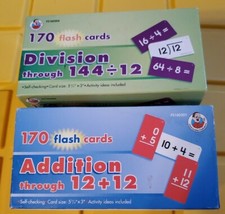 Frank Shaffer Flash Cards Division Addition Teachers Homeschool NCTM Standard