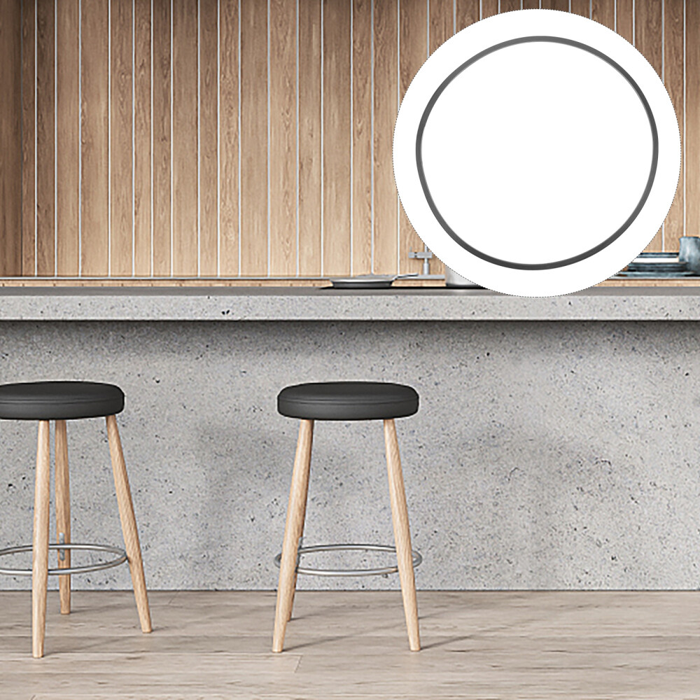 Black Chair Leg Floor Protectors Round Bar Stool Rubber Ring Counter