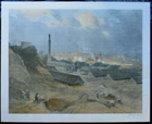 Josef Danilowatz (1877-1945) color lithograph "brick furnaces near Heiligenstadt"