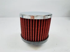 Chrome 3" Push In ValveCover Filter Breather 1-1/4" Washable SB BB Chevy 350 454