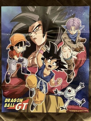 Dragon Ball GT Pan Trunks Kid Goku Giru attack 12inx 18in Poster