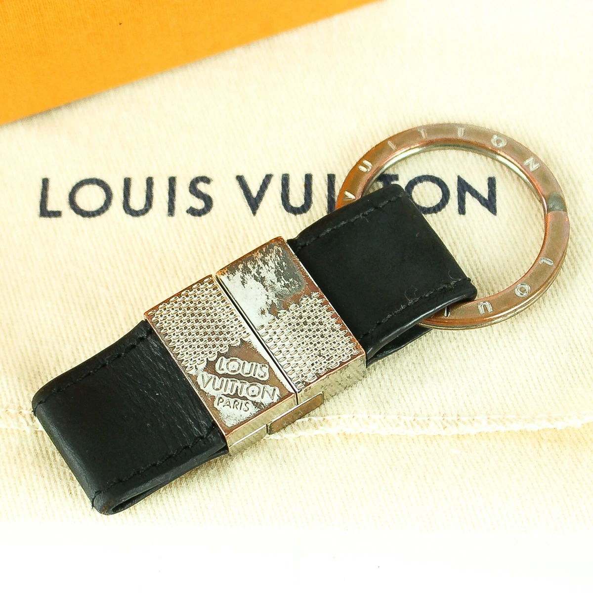 Auth LOUIS VUITTON DAMIER VALLEE Key Ring Key Holder Charm M66953